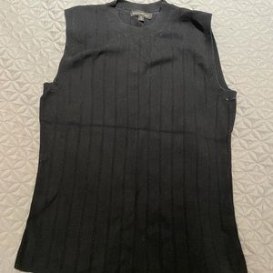 Banana Republic black sweater tank top.